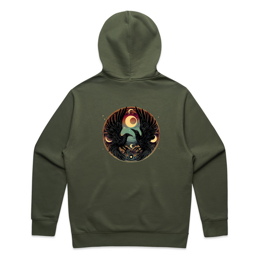 Huginn and Muninn Relaxed Hoodie: Whispers of the Old Gods